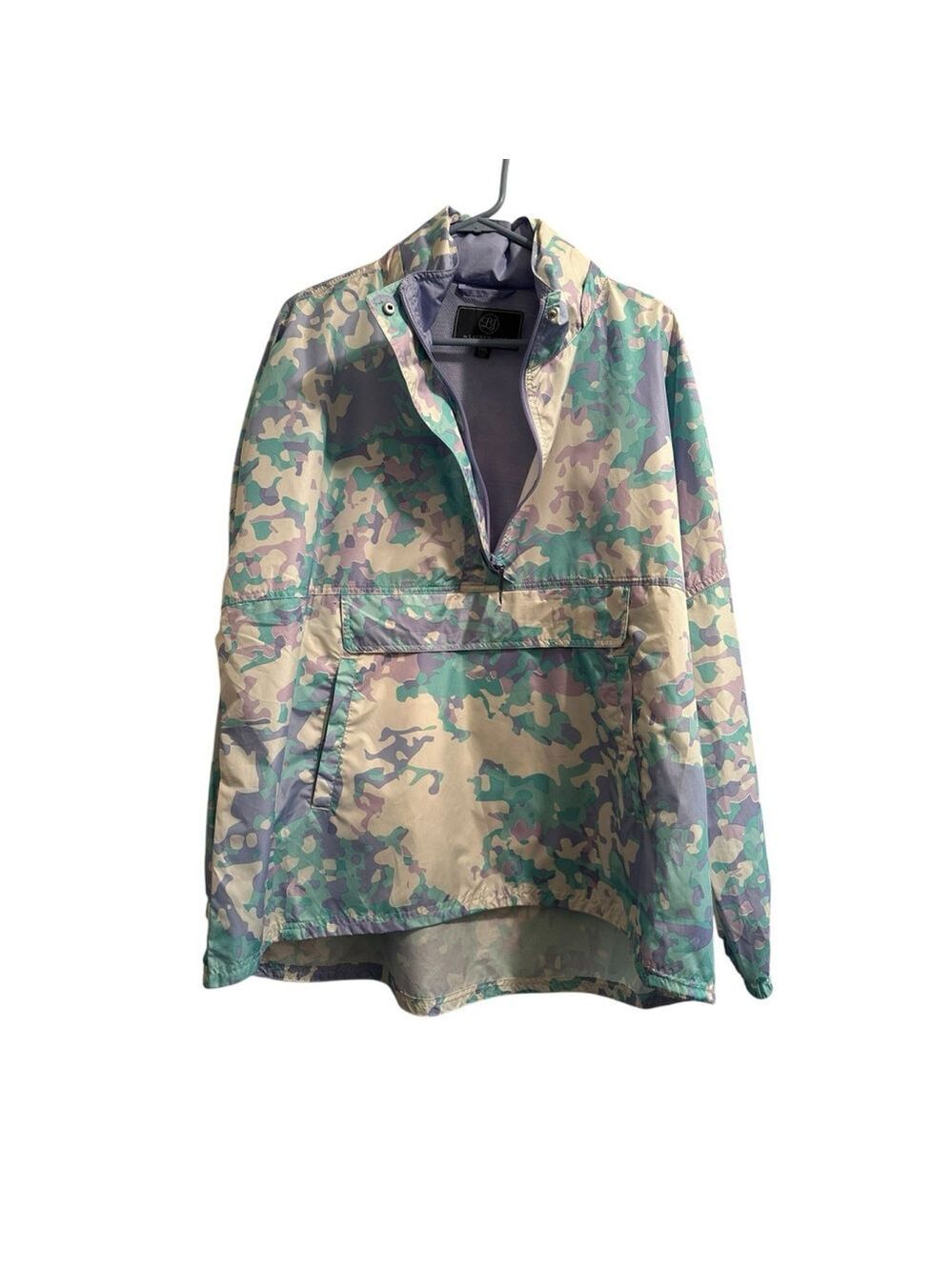 Lauren James Pullover Anorak Raincoat Hooded Jacket Womens 2XL Pastel Camo NWT
